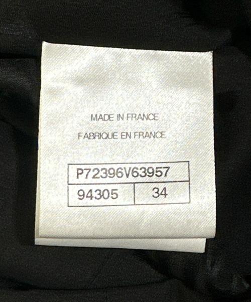 CHANEL（シャネル）CHANEL (シャネル) ロゴノースリーブワンピース ブラック サイズ:34の古着・服飾アイテム