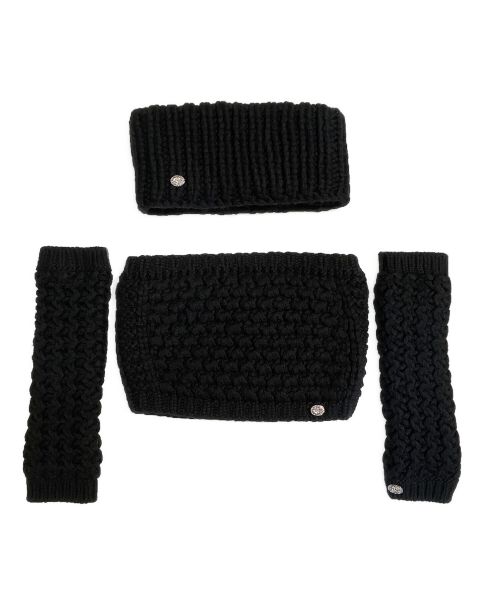 CHANEL（シャネル）CHANEL (シャネル) ウールコルセット3Pセット ブラック サイズ:Sの古着・服飾アイテム