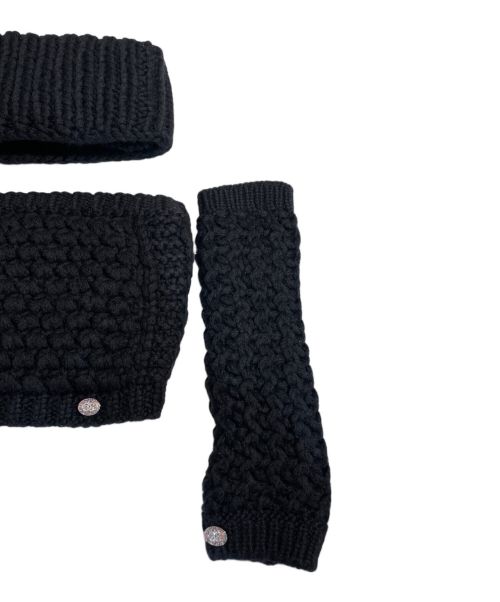 CHANEL（シャネル）CHANEL (シャネル) ウールコルセット3Pセット ブラック サイズ:Sの古着・服飾アイテム