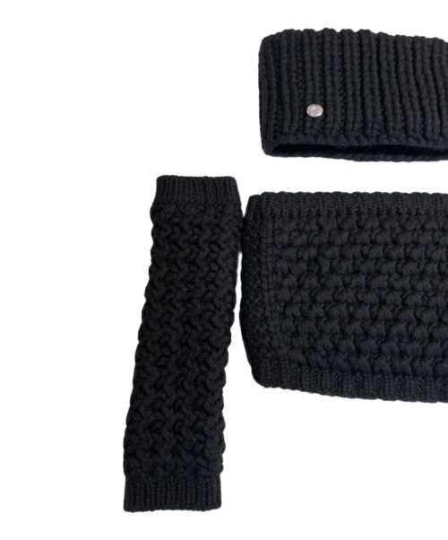 CHANEL（シャネル）CHANEL (シャネル) ウールコルセット3Pセット ブラック サイズ:Sの古着・服飾アイテム
