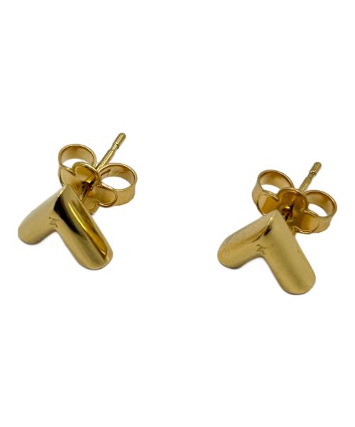 LOUIS VUITTON（ルイ ヴィトン）LOUIS VUITTON (ルイ ヴィトン) ピアス・エセンシャル V M68153 ゴールド サイズ:9.7mm×7.7mmの古着・服飾アイテム