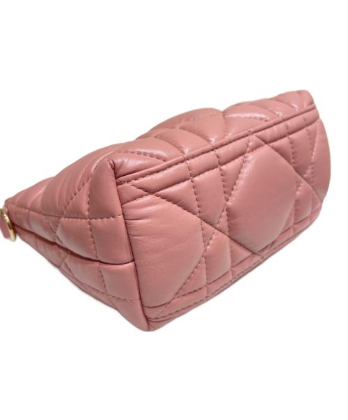 Christian Dior（クリスチャン ディオール）Christian Dior (クリスチャン ディオール) カナージュ ノマド ポーチ S ピンク サイズ:Sの古着・服飾アイテム