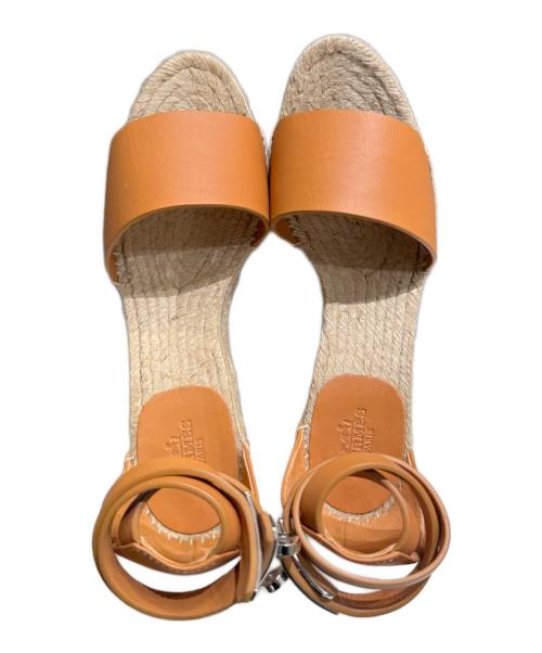 HERMES（エルメス）HERMES (エルメス) エスパドリーユ 《ティポリ》 ブラウン サイズ:36の古着・服飾アイテム