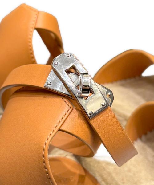 HERMES（エルメス）HERMES (エルメス) エスパドリーユ 《ティポリ》 ブラウン サイズ:36の古着・服飾アイテム
