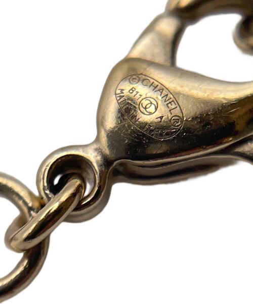 CHANEL（シャネル）CHANEL (シャネル) ラインストーンココマークネックレス マットゴールド サイズ:-の古着・服飾アイテム