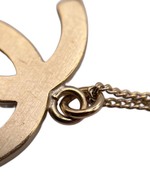 CHANEL（シャネル）CHANEL (シャネル) ラインストーンココマークネックレス マットゴールド サイズ:-の古着・服飾アイテム