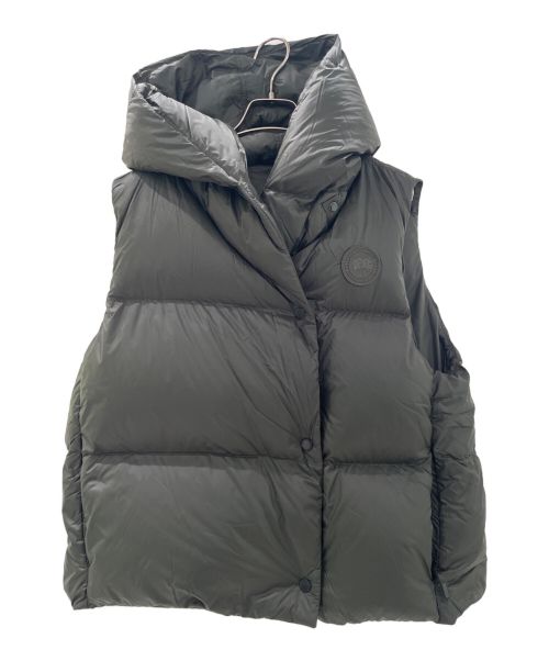 CANADA GOOSE（カナダグース）CANADA GOOSE (カナダグース) Rhoda Hooded Vest オリーブ サイズ:ＸＳの古着・服飾アイテム