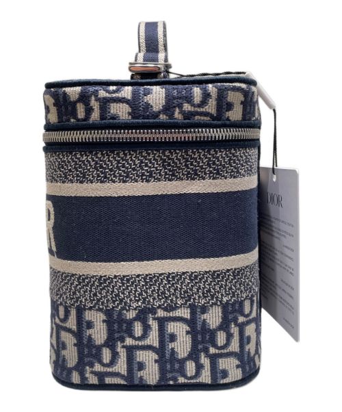 Christian Dior（クリスチャン ディオール）Christian Dior (クリスチャン ディオール) オブリークバニティバッグ ネイビー サイズ:-の古着・服飾アイテム