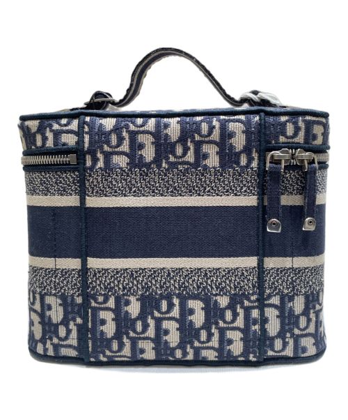 Christian Dior（クリスチャン ディオール）Christian Dior (クリスチャン ディオール) オブリークバニティバッグ ネイビー サイズ:-の古着・服飾アイテム