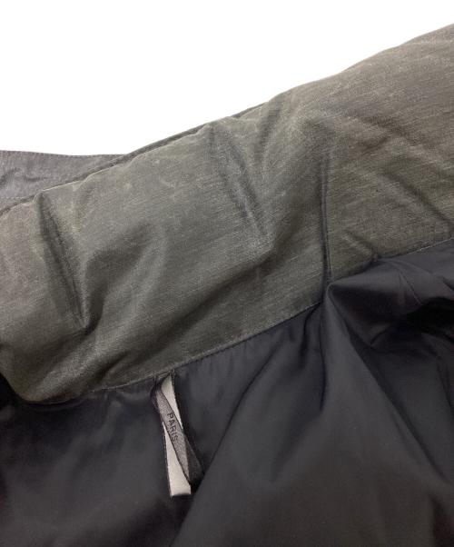 DIOR HOMME（ディオール オム）DIOR HOMME (ディオール オム) レザートリムダウンジャケット グレー サイズ:44の古着・服飾アイテム