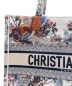 中古・古着 Christian Dior (クリスチャン ディオール) ブックトート ミディアム　ジャルダン ディヴェール ホワイト サイズ:ミディアム：250000円