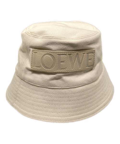 LOEWE（ロエベ）LOEWE (ロエベ) ロゴバケットハット アイボリー サイズ:57の古着・服飾アイテム