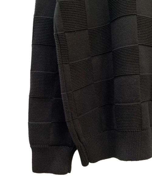 LOUIS VUITTON（ルイ ヴィトン）LOUIS VUITTON (ルイ ヴィトン) ダミエ柄ニット ブラック サイズ:Sの古着・服飾アイテム