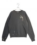 Dior×Travis Scottディオール×トラヴィススコット）の古着「ペイント加工スウェット」｜グレー