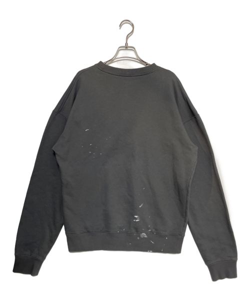 Dior（ディオール）Dior (ディオール) Travis Scott (トラヴィス スコット) ペイント加工スウェット グレー サイズ:Mの古着・服飾アイテム