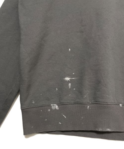 Dior（ディオール）Dior (ディオール) Travis Scott (トラヴィス スコット) ペイント加工スウェット グレー サイズ:Mの古着・服飾アイテム
