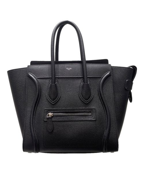 CELINE（セリーヌ）CELINE (セリーヌ) ラゲージ マイクロショッパー ブラック サイズ:マイクロの古着・服飾アイテム