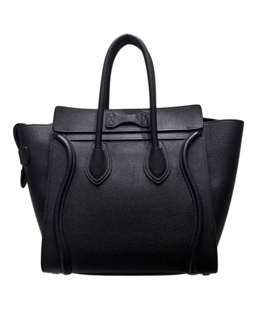 CELINE（セリーヌ）CELINE (セリーヌ) ラゲージ マイクロショッパー ブラック サイズ:マイクロの古着・服飾アイテム