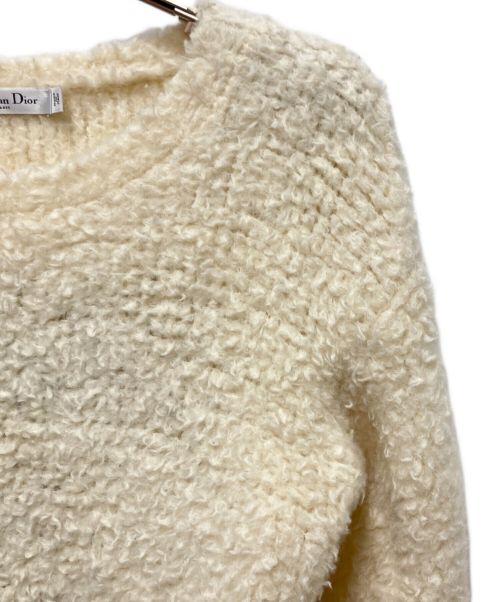 Christian Dior（クリスチャン ディオール）Christian Dior (クリスチャン ディオール) 21AW J'ADIOR ジャディオール ウールセーター アイボリー サイズ:36.0の古着・服飾アイテム