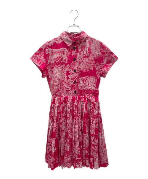 Christian Dior（クリスチャン ディオール）Christian Dior (クリスチャン ディオール) ミディシャツドレス レッド サイズ:36の古着・服飾アイテム