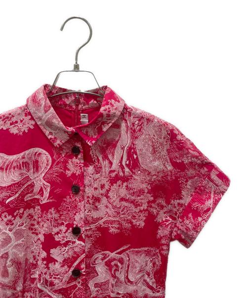 Christian Dior（クリスチャン ディオール）Christian Dior (クリスチャン ディオール) ミディシャツドレス レッド サイズ:36の古着・服飾アイテム