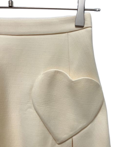 Christian Dior（クリスチャン ディオール）Christian Dior (クリスチャン ディオール) Dioramour miniskirt with heart-shaped pockets ディオール ディオラムール ミニスカート ベージュ サイズ:34の古着・服飾アイテム
