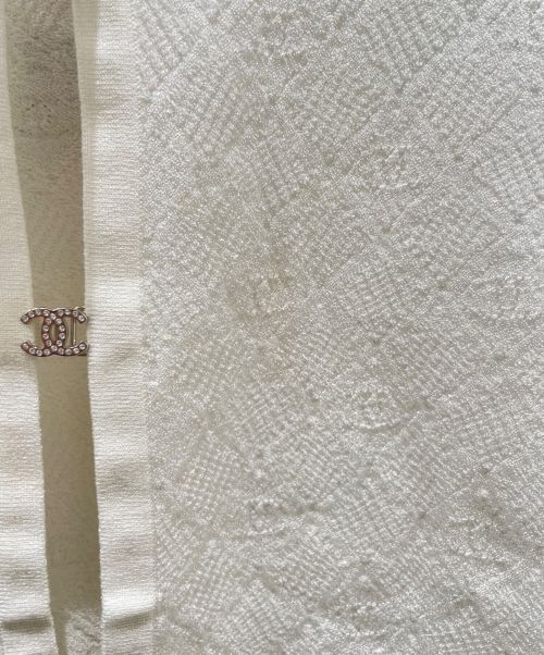 CHANEL（シャネル）CHANEL (シャネル) ココボタンニットカーディガン ホワイト サイズ:36の古着・服飾アイテム