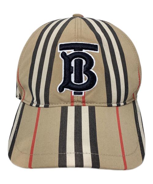 BURBERRY LONDON（バーバリーロンドン）BURBERRY LONDON (バーバリーロンドン) TBロゴ ノヴァチェック ベースボールキャップ ベージュ サイズ:Mの古着・服飾アイテム