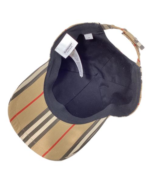 BURBERRY LONDON（バーバリーロンドン）BURBERRY LONDON (バーバリーロンドン) TBロゴ ノヴァチェック ベースボールキャップ ベージュ サイズ:Mの古着・服飾アイテム