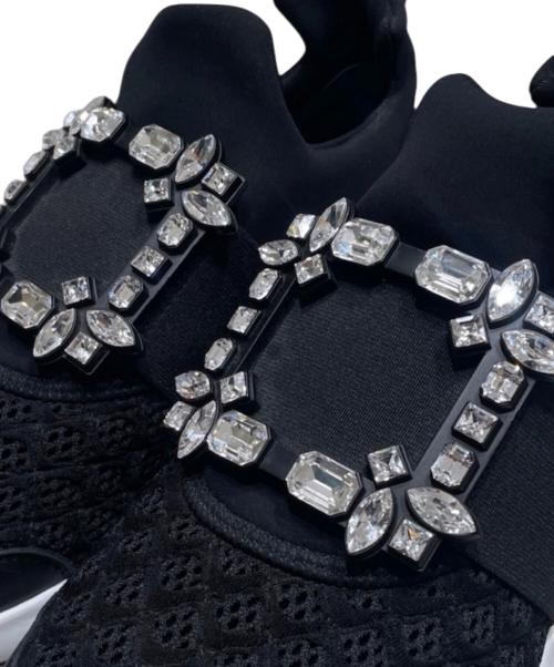 Roger Vivier（ロジェ ヴィヴィエ）Roger Vivier (ロジェ ヴィヴィエ) ヴィヴ ラン ファブリック スニーカー ブラック サイズ:35の古着・服飾アイテム