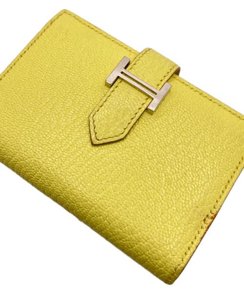 HERMES（エルメス）HERMES (エルメス) ベアン カードケース イエロー サイズ:-の古着・服飾アイテム