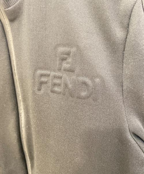 FENDI（フェンディ）FENDI (フェンディ) FFロゴ ズッカ柄 サイドロゴ トラックジャケット ブラック サイズ:38の古着・服飾アイテム