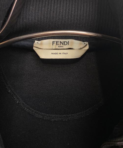 FENDI（フェンディ）FENDI (フェンディ) FFロゴ ズッカ柄 サイドロゴ トラックジャケット ブラック サイズ:38の古着・服飾アイテム