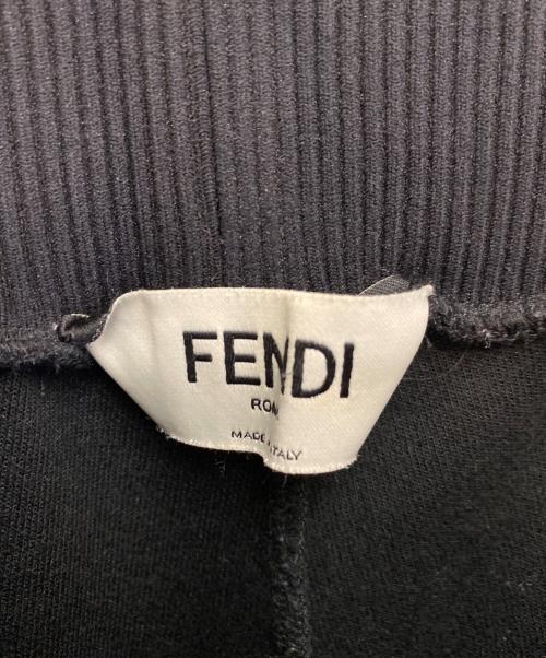 FENDI（フェンディ）FENDI (フェンディ) FFロゴ ズッカ柄 サイドロゴ トラックパンツ ブラック サイズ:38の古着・服飾アイテム