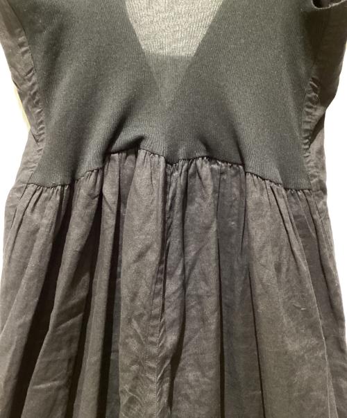 YOHJI YAMAMOTO（ヨウジヤマモト）YOHJI YAMAMOTO (ヨウジヤマモト) C/Li SHEETING BACKSIDE GATHERED SALOPETTE（シーチングギャザーサロペット） ブラック サイズ:2の古着・服飾アイテム