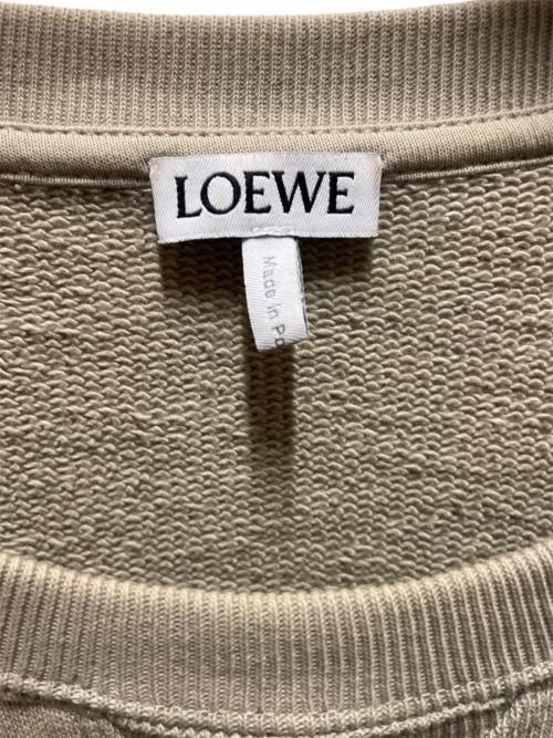 LOEWE（ロエベ）LOEWE (ロエベ) アナグラム スウェット シャツ ベージュ サイズ:Sの古着・服飾アイテム