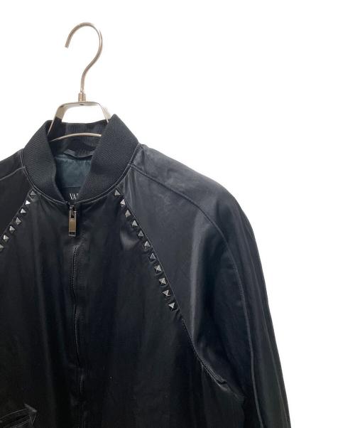 VALENTINO（ヴァレンティノ）VALENTINO (ヴァレンティノ) ロックスタッズジャケット ブラック サイズ:38の古着・服飾アイテム