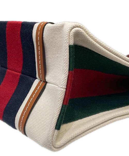 GUCCI（グッチ）GUCCI (グッチ) センターロッキングG ミニトートバッグ ナチュラル×ブラウン サイズ:ミニの古着・服飾アイテム