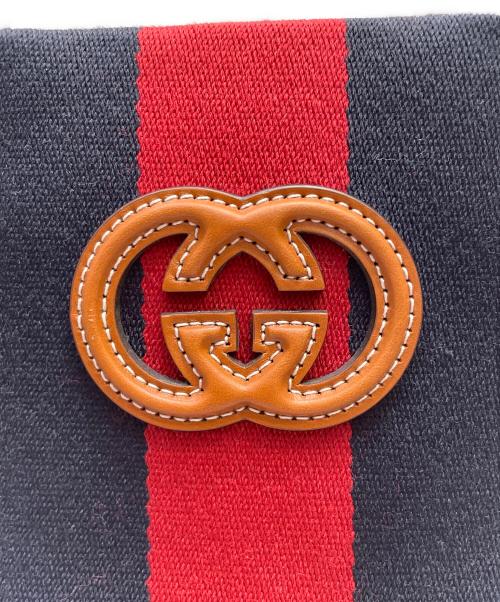 GUCCI（グッチ）GUCCI (グッチ) センターロッキングG ミニトートバッグ ナチュラル×ブラウン サイズ:ミニの古着・服飾アイテム