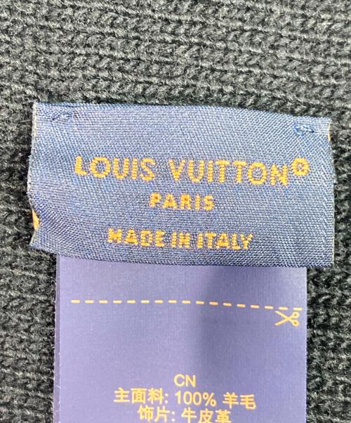 LOUIS VUITTON（ルイ ヴィトン）LOUIS VUITTON (ルイ ヴィトン) LVスクエアニットビーニー ブラック サイズ:-の古着・服飾アイテム