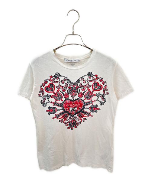 Christian Dior（クリスチャン ディオール）Christian Dior (クリスチャン ディオール) プリントTシャツ ホワイト サイズ:XSの古着・服飾アイテム