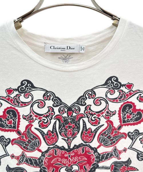 Christian Dior（クリスチャン ディオール）Christian Dior (クリスチャン ディオール) プリントTシャツ ホワイト サイズ:XSの古着・服飾アイテム