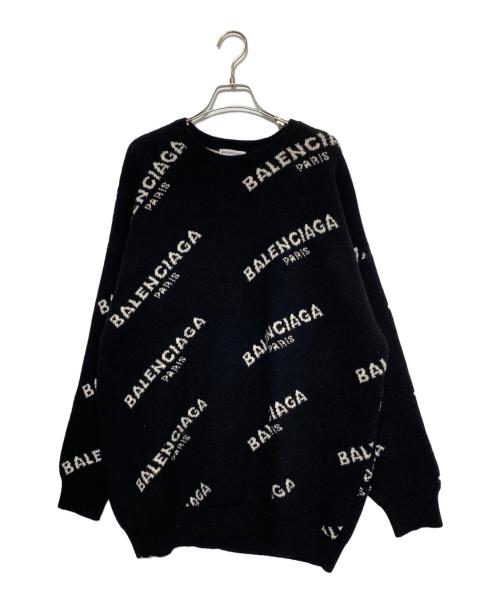 BALENCIAGA（バレンシアガ）BALENCIAGA (バレンシアガ) オーバーサイズニット ブラック サイズ:38の古着・服飾アイテム