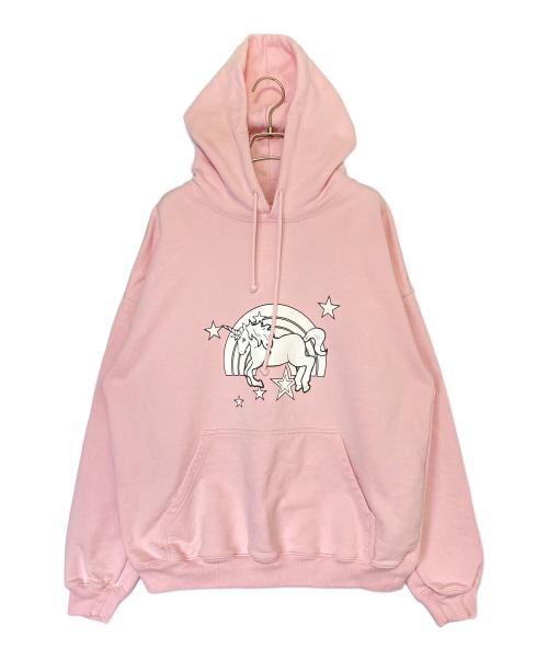 VETEMENTS（ヴェトモン）VETEMENTS (ヴェトモン) MAGIC UNICORN HOODIE ピンク サイズ:XSの古着・服飾アイテム