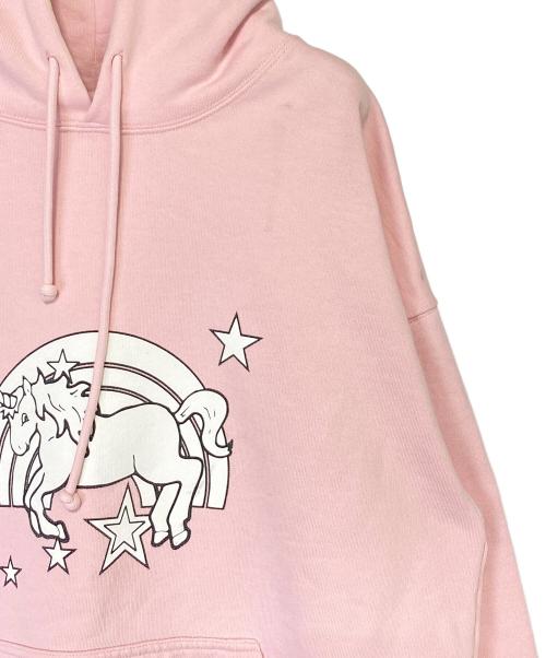 VETEMENTS（ヴェトモン）VETEMENTS (ヴェトモン) MAGIC UNICORN HOODIE ピンク サイズ:XSの古着・服飾アイテム