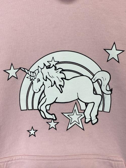 VETEMENTS（ヴェトモン）VETEMENTS (ヴェトモン) MAGIC UNICORN HOODIE ピンク サイズ:XSの古着・服飾アイテム