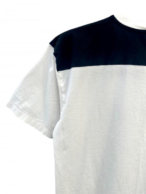 CELINE（セリーヌ）CELINE (セリーヌ) バイカラーロゴプリントTシャツ ホワイト サイズ:Sの古着・服飾アイテム