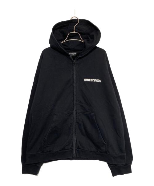 BALENCIAGA（バレンシアガ）BALENCIAGA (バレンシアガ) ジップパーカー ブラック サイズ:3の古着・服飾アイテム