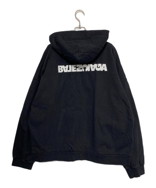BALENCIAGA（バレンシアガ）BALENCIAGA (バレンシアガ) ジップパーカー ブラック サイズ:3の古着・服飾アイテム