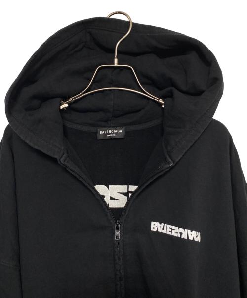 BALENCIAGA（バレンシアガ）BALENCIAGA (バレンシアガ) ジップパーカー ブラック サイズ:3の古着・服飾アイテム